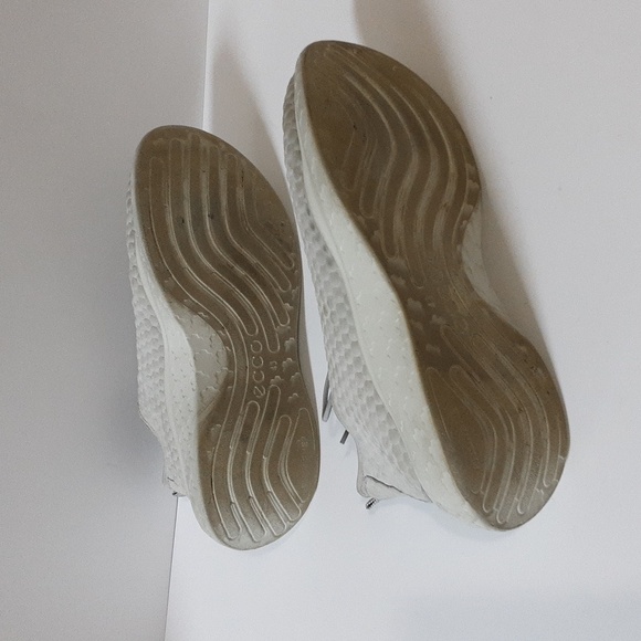 Ecco low top leather sneakers 43 Women Beige Casual - Picture 10 of 11